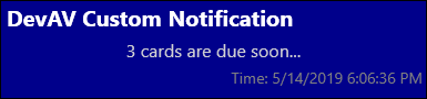 NotificationService - Custom Notifications