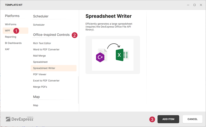 DevExpress Template Kit