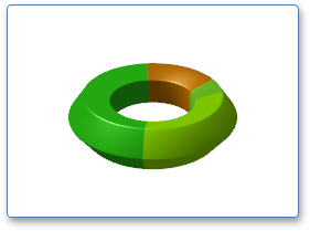 Semi-pentagonal 3D pie model