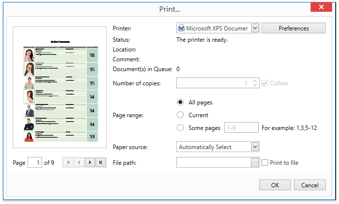 PrintDialog