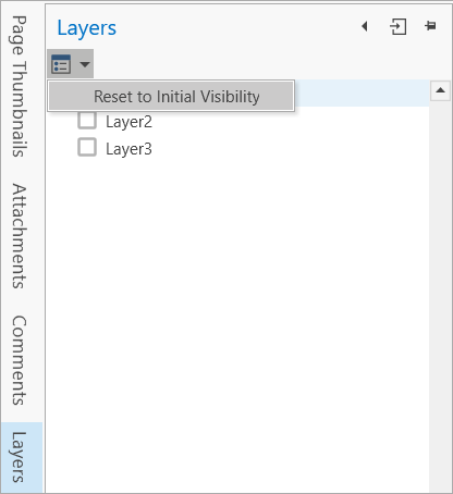 Reset to Initial Visibility