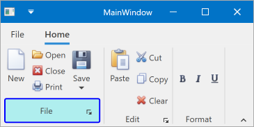 RibbonPageGroup - Standard Properties