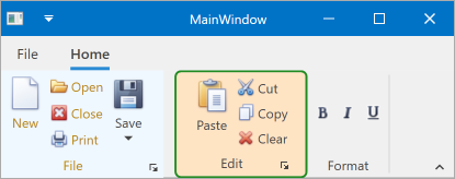 RibbonPageGroup - Standard Properties