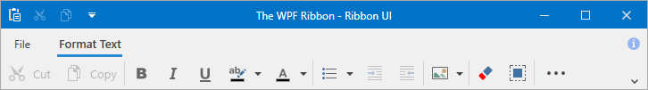 Ribbon Control Simplified Mode