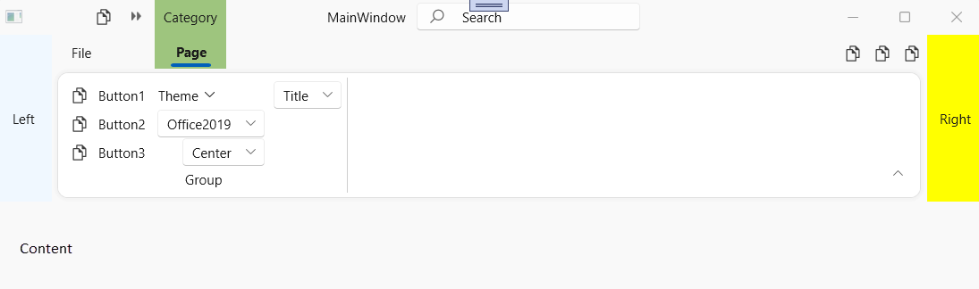 Support Side Panels in RibbonControl