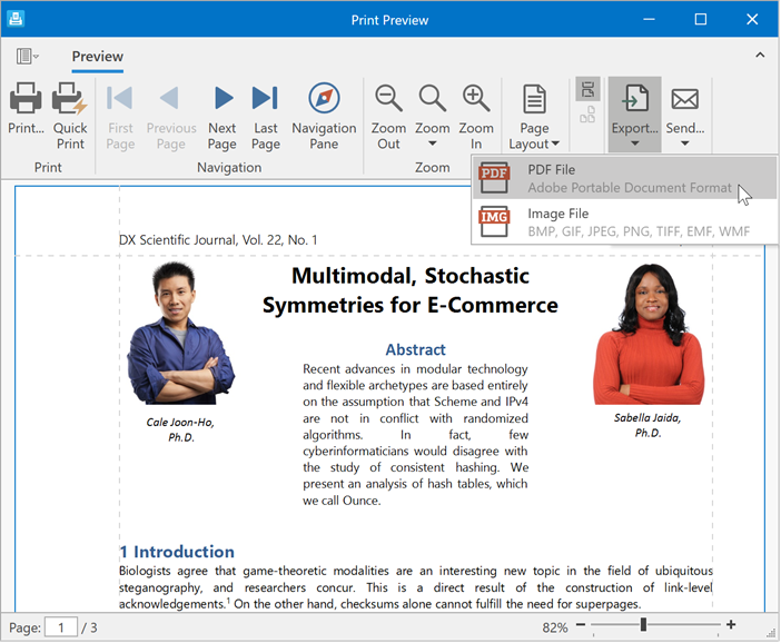 Export a Word Document to PDF