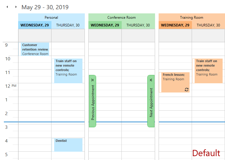 Scheduler Color Scheme 1