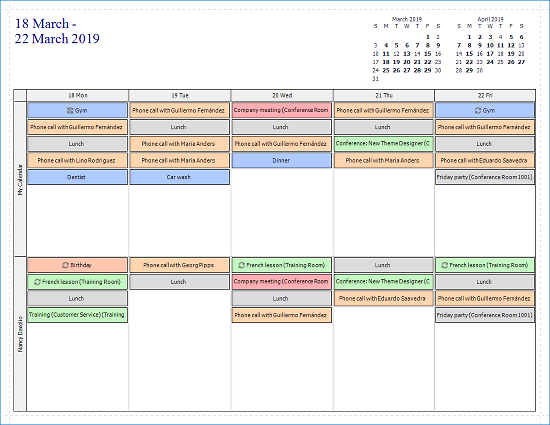 Scheduler Timeline Style Template