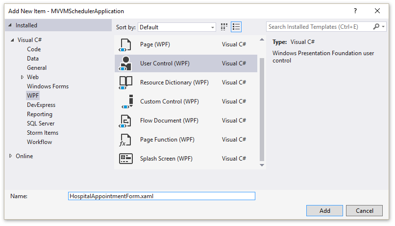 SchedulerControl_HospitalAppointmentForm