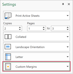 Specify Custom Page Margins