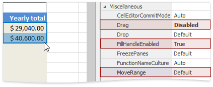 SpreadsheetBehaviorOptions.Drag.Disabled