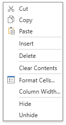 SpreadsheetMenuTypeColumnHeading