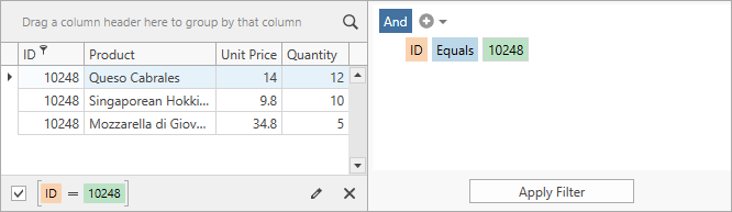 Standalone Filter Editor