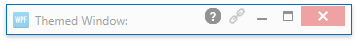 ThemedWindow Header Items