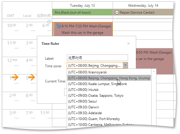 Time Zones Wpf Controls Devexpress Documentation