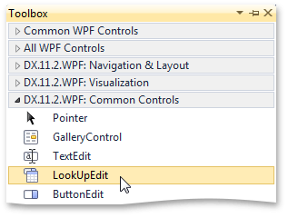 Toolbox LookUpEdit