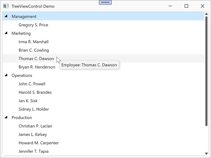 TreeViewControl - Custom Tooltip Template