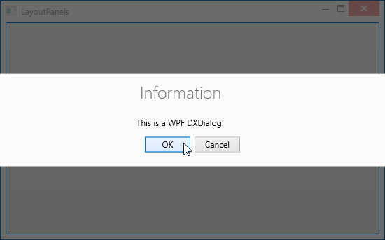 WinUIDialogWindow Code Snippet Result