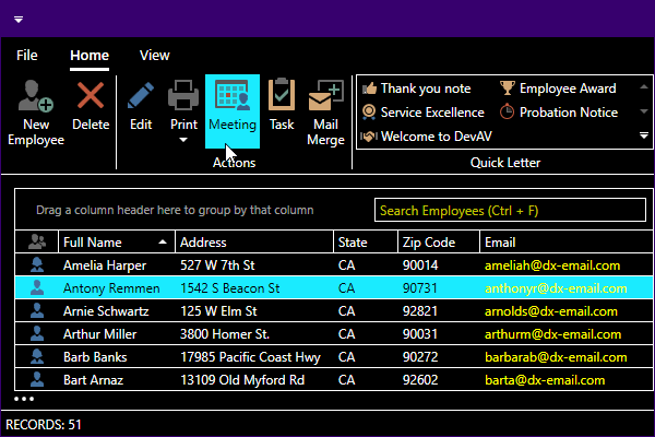 DevExpress WPF Theme - Office2019HighContrast