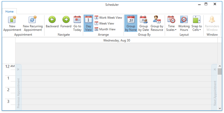 WPFScheduler_Examples_StandardRibbonUI