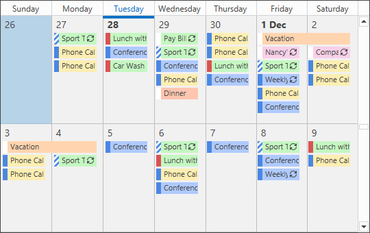 WPFScheduler_MonthView_StretchApts_False