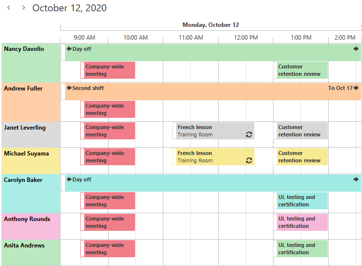 WPFScheduler_TimelineView