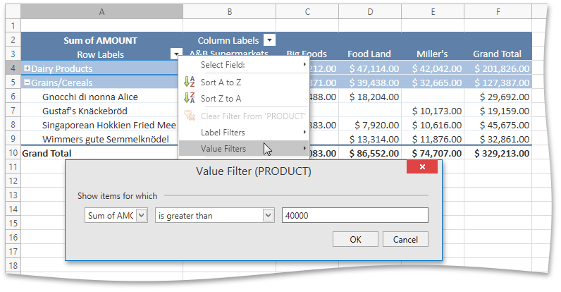 WPFSpreadsheetPivotTable_ApplyValueFilters