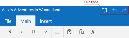 Ribbon Help Pane
