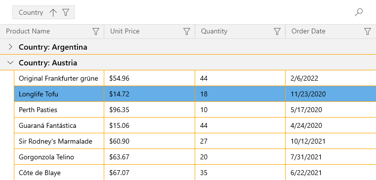 WinUI Grid - Customize Grid Lines