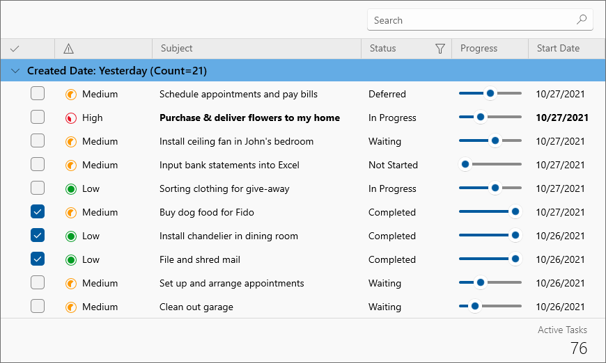 WinUI Data Grid Control