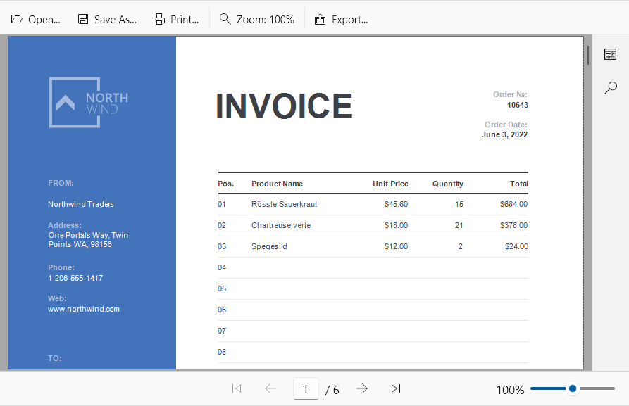 WinUI Document Viewer