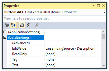 ButtonEdit DataBindings