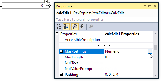 CalcEdit - MaskSettings in PropertyGrid