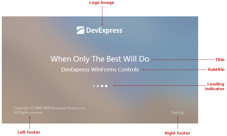 Fluent Splash Screen | WinForms Controls | DevExpress Documentation