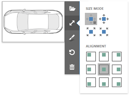 Size and Alignment Options