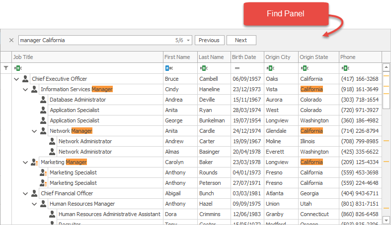 devexpress treelist