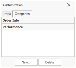 Vertical Grid - Customization Form Categories