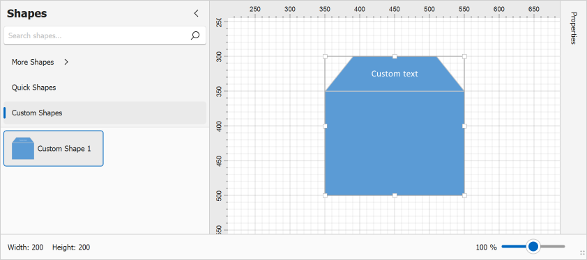 WinForms Diagram - DiagramContainer Shape