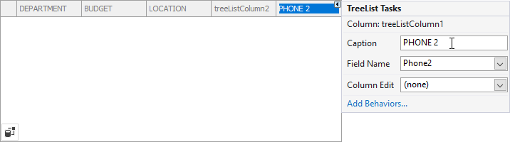 Tree List - Column Smart Tag