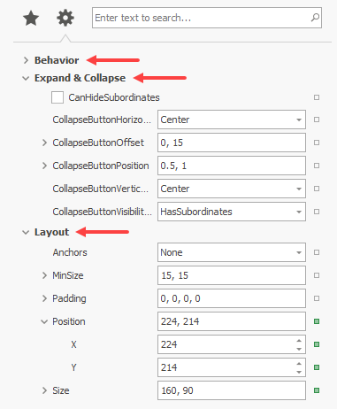 Property Grid - Categories