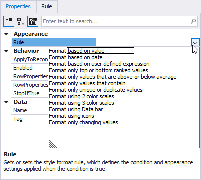 Vertical Grid Conditional Formatting New Rule