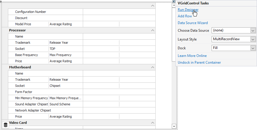 Vertical Grid Conditional Formatting Smart Tag