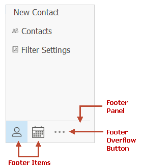 AccordionControl - Footer Panel