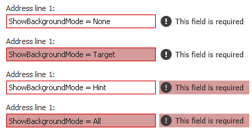 Adorner - Validation ShowBackgroundMode
