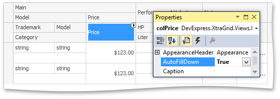 AdvBandedGirdView_AutoFillDownProperty