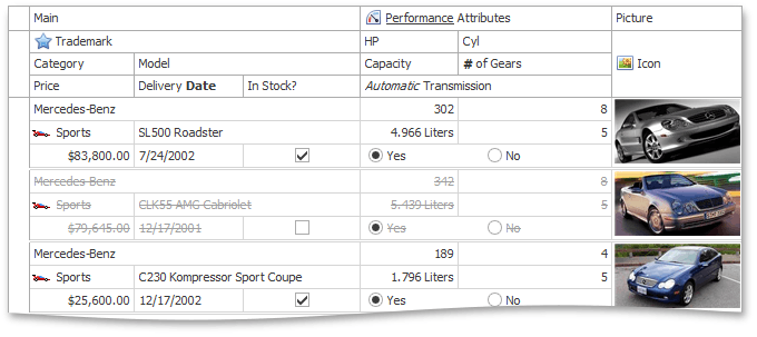 AdvBandedGirdView_DemoExample