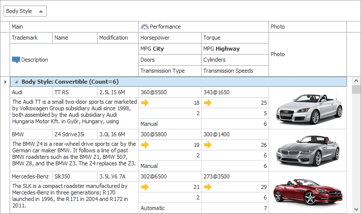 AdvBandedGridView---Overview