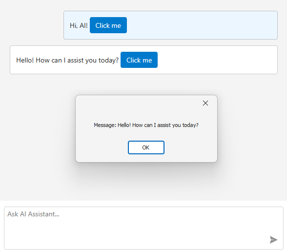 Customize Chat Messages - WinForms AI Chat Control, DevExpress