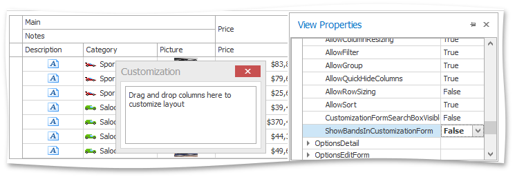 BandedGirdView_ShowBandsInCustomizationForm