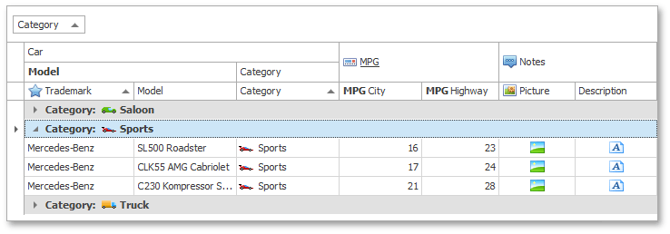 BandedGirdView_SortingAndGrouping